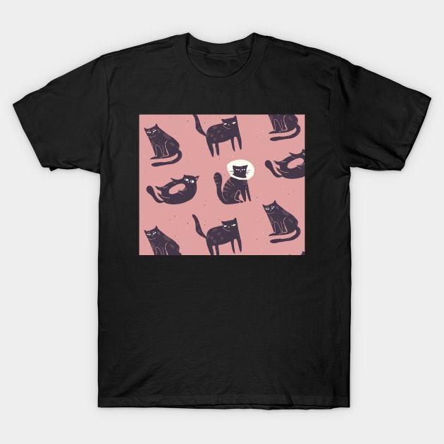 cat animals T-Shirt by zaher97